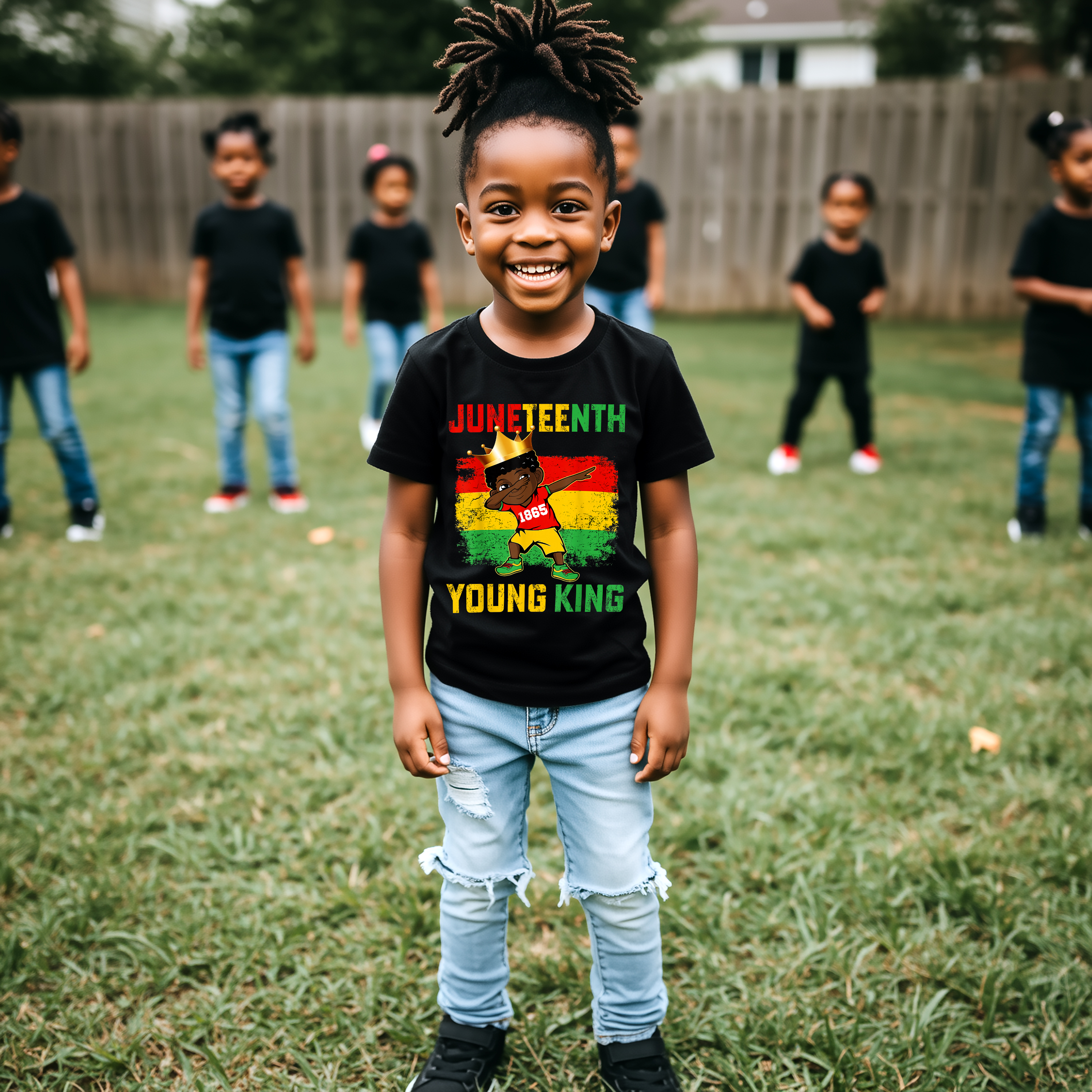 Juneteenth “Young King” Boys Tshirt