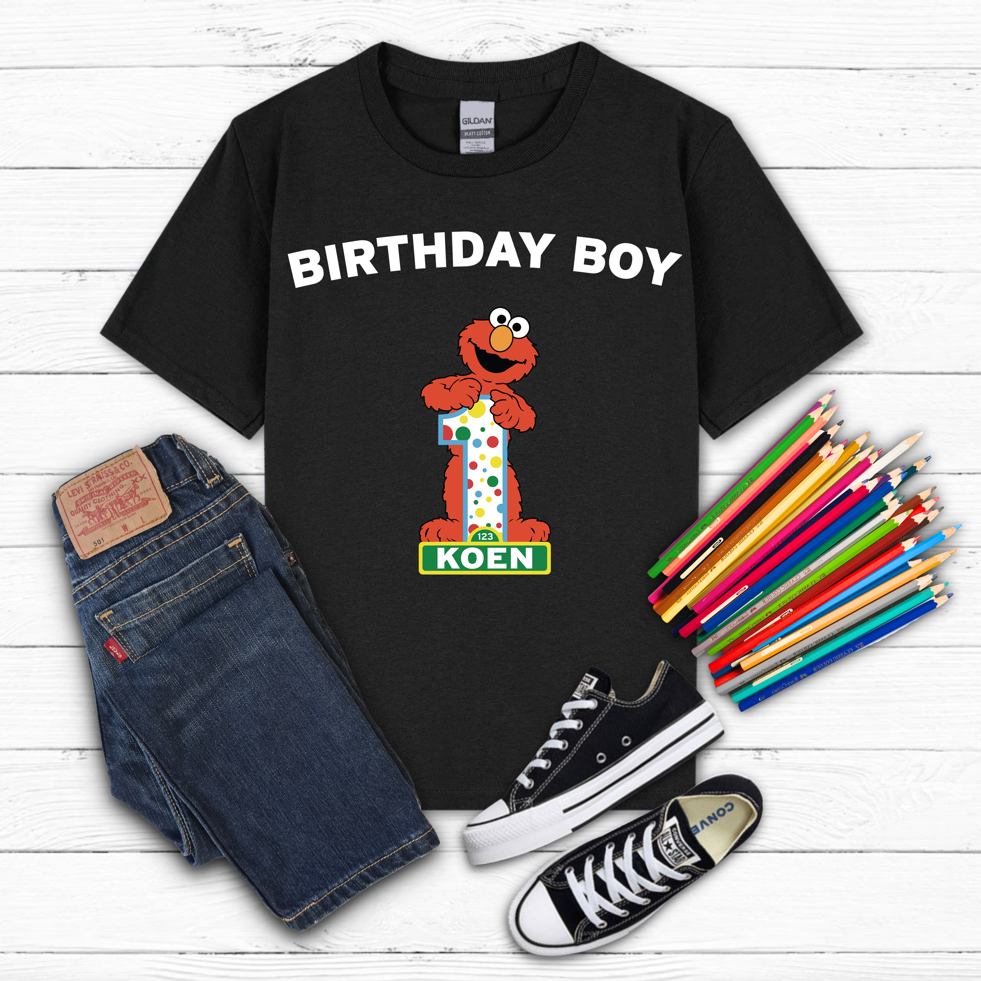 Birthday Boy Elmo Tee