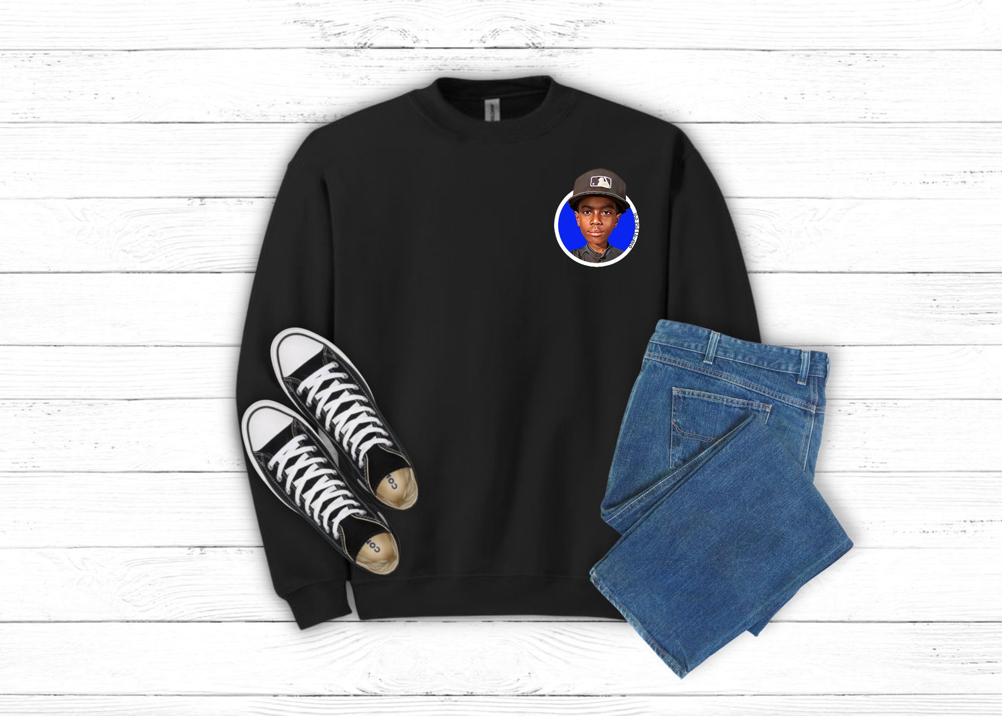 Kyson the Kid Umpire Original Logo Tee & Crewneck